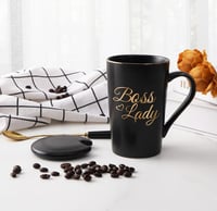 Image 2 of Boss Lady  Black  Coffee Mug