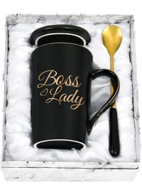 Image 1 of Boss Lady  Black  Coffee Mug