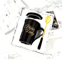 Image 4 of Boss Lady  Black  Coffee Mug