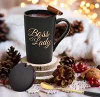 Image 3 of Boss Lady  Black  Coffee Mug