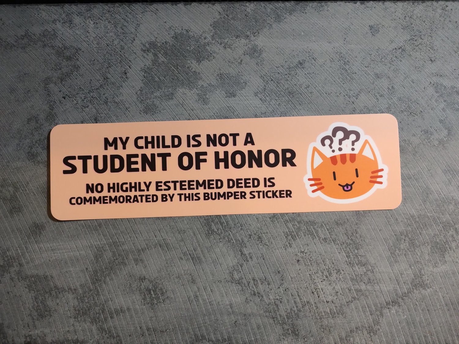 Student of Honor Bumper Sticker