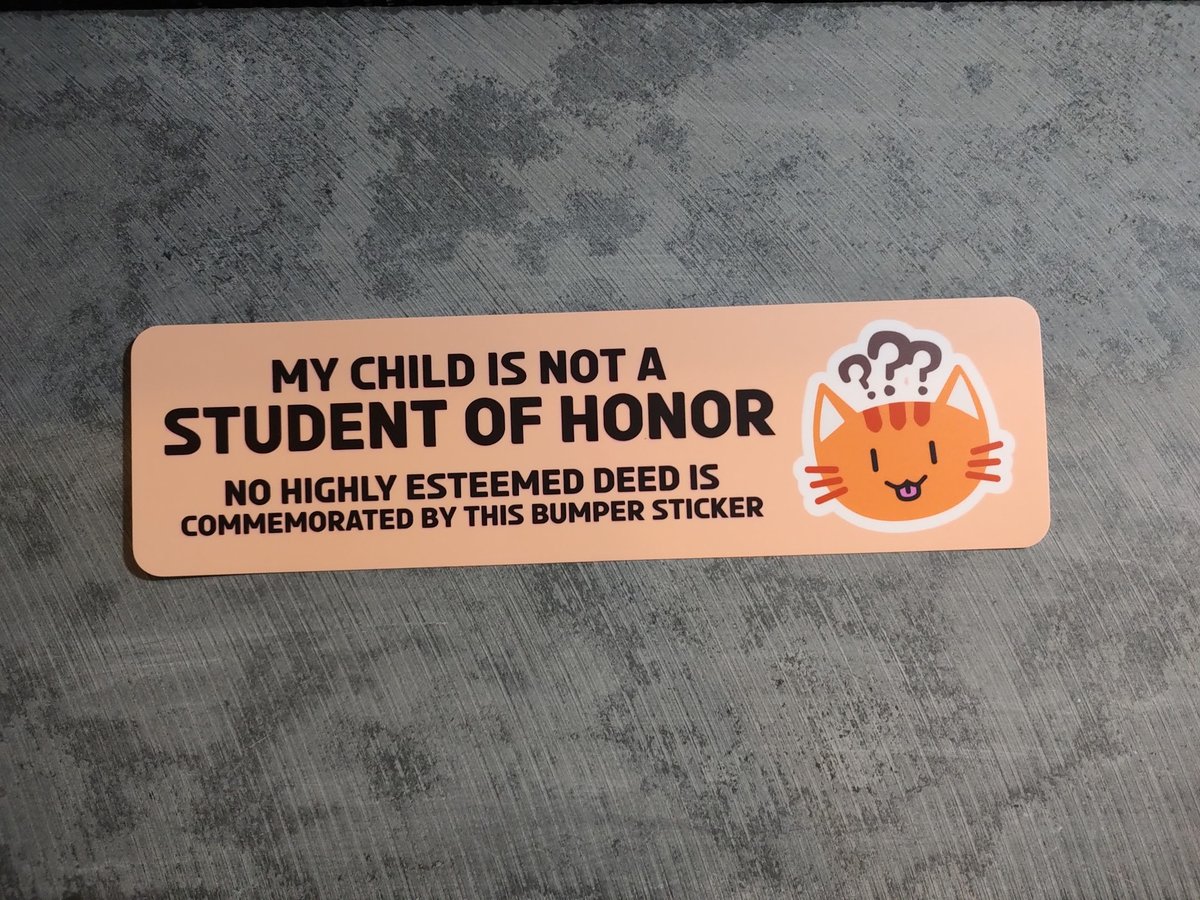 Student of Honor Bumper Sticker | Sevenish Magpies
