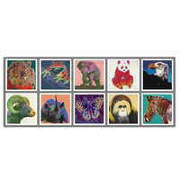 Image 1 of Andy Warhol -  Endangered Species Portfolio Full Set of 10 Giclee Prints, Posters