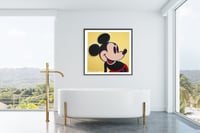 Image 2 of Andy Warhol - Mickey Mouse Yellow, Giclee Print, Square Poster