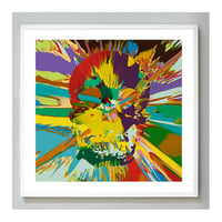 Image 1 of Damien Hirst - Beautiful Branwen Paraphrenia Intense Painting, Giclee Print, Square Poster