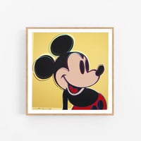 Image 4 of Andy Warhol - Mickey Mouse Yellow, Giclee Print, Square Poster