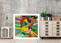 Image 2 of Damien Hirst - Beautiful Branwen Paraphrenia Intense Painting, Giclee Print, Square Poster