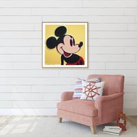 Image 5 of Andy Warhol - Mickey Mouse Yellow, Giclee Print, Square Poster