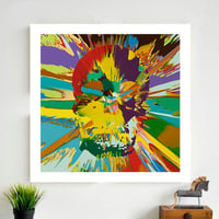 Image 3 of Damien Hirst - Beautiful Branwen Paraphrenia Intense Painting, Giclee Print, Square Poster