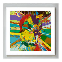 Image 4 of Damien Hirst - Beautiful Branwen Paraphrenia Intense Painting, Giclee Print, Square Poster