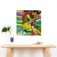 Image 5 of Damien Hirst - Beautiful Branwen Paraphrenia Intense Painting, Giclee Print, Square Poster