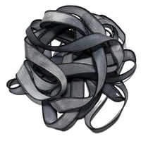 Image 3 of 1PC. HOUNDSTOOTH 42" hand dyed wrist wrap bracelet silk ribbon/by COLOR KISSED SILK