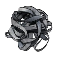 Image 4 of 1PC. HOUNDSTOOTH 42" hand dyed wrist wrap bracelet silk ribbon/by COLOR KISSED SILK