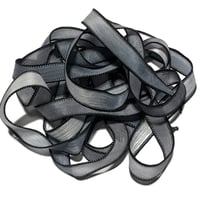 Image 5 of 1PC. HOUNDSTOOTH 42" hand dyed wrist wrap bracelet silk ribbon/by COLOR KISSED SILK