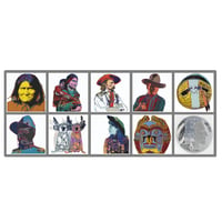 Image 1 of Andy Warhol - Full Set of 10 Giclee Prints Cowboys and Indians Portfolio