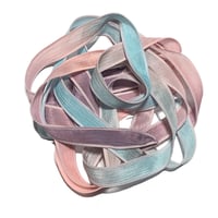 Image 3 of 1PC. SNAP DRAGONS 42" hand dyed wrist wrap bracelet silk ribbon/by COLOR KISSED SILK