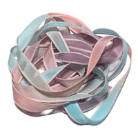 Image 4 of 1PC. SNAP DRAGONS 42" hand dyed wrist wrap bracelet silk ribbon/by COLOR KISSED SILK