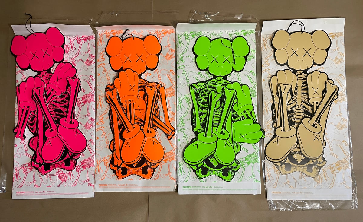 KAWS Original Skeleton Complete Set of 4, 2021 RARE Companion | Sasha ...