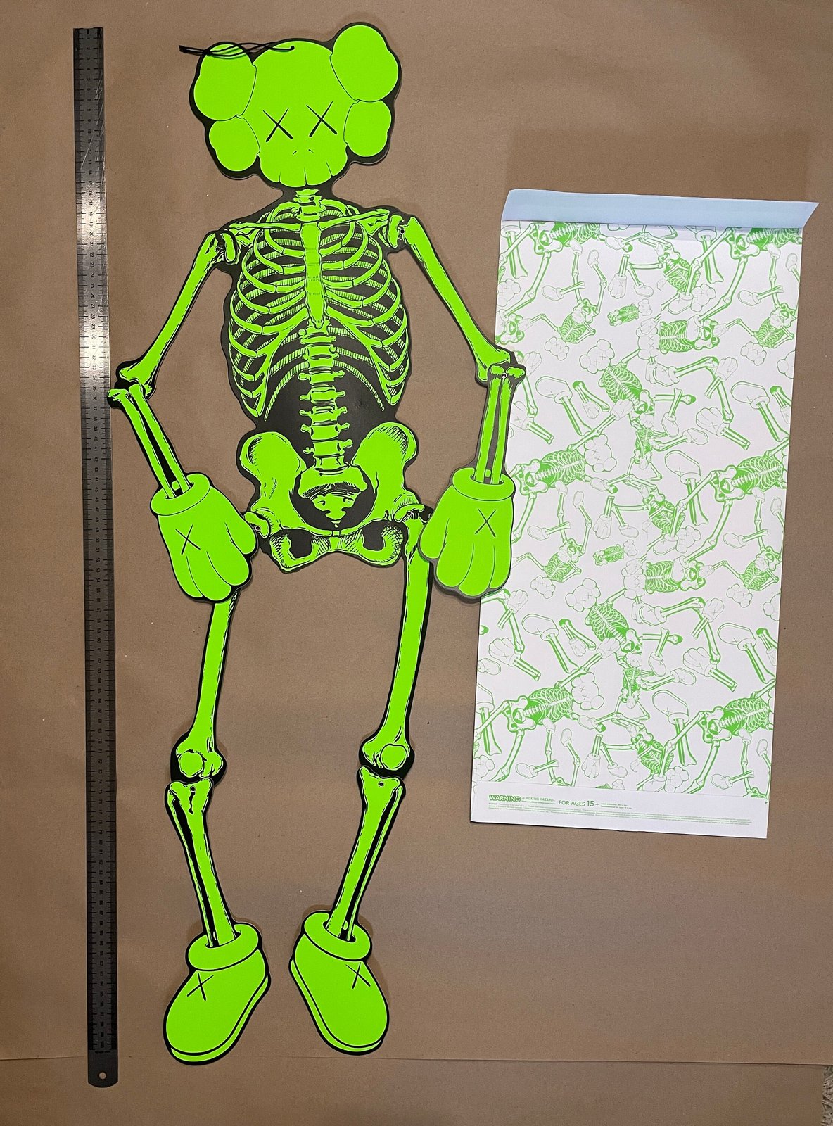 KAWS Original Skeleton Complete Set of 4, 2021 RARE