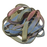 Image 1 of 1PC. GRANDMA'S ATTIC  42" hand dyed wrist wrap bracelet silk ribbon/by COLOR KISSED SILK