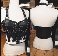 Image 2 of Top with flames & studs