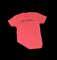 Image 3 of RED ALPHA GRIP T SHIRT W/ BLACK LOGO