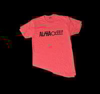Image 2 of RED ALPHA GRIP T SHIRT W/ BLACK LOGO