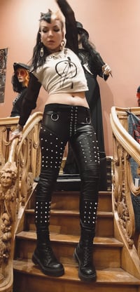 Image 5 of Studded fauxleatherpants 3