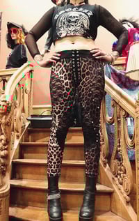 Image 2 of Size S/M studded leopard pants