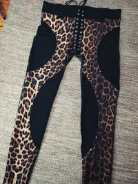 Image 3 of Size S/M studded leopard pants