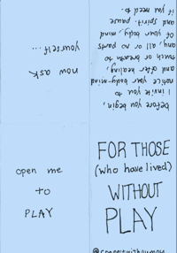 Image 2 of For those (who have lived) without PLAY