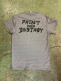 Image 2 of Thrasher - Print & Destroy - charcoal heather 