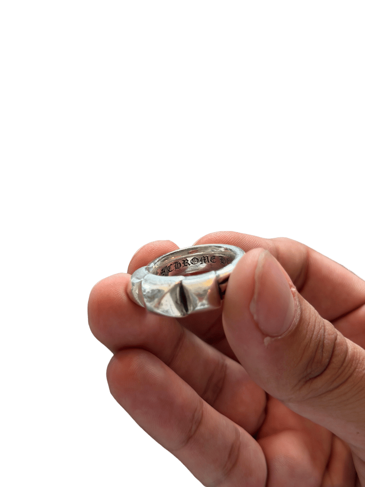 Image of Chrome Hearts Waxed Punk Ring