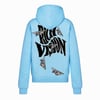 Money Plane Hoodie in Baby Blue