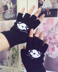 Image 1 of Fingerless Ghost Gloves