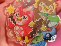 Image 2 of Blathers and Celeste Keyring!