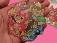 Image 3 of Blathers and Celeste Keyring!