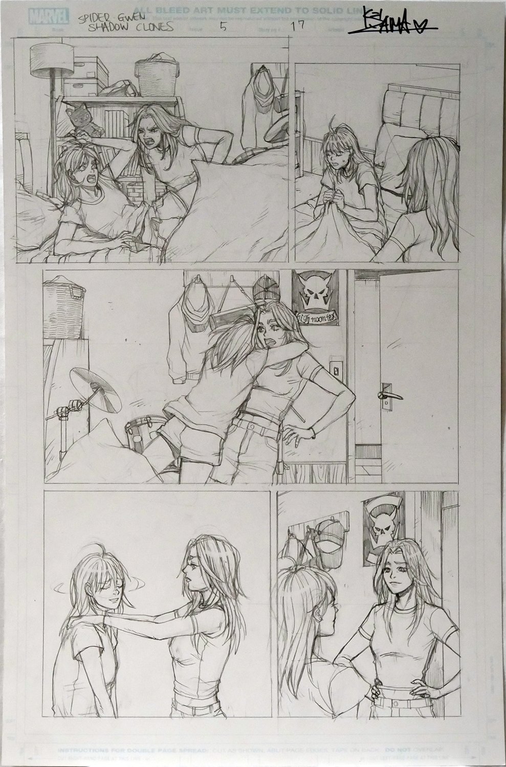 Image of Spider-Gwen: Shadow Clones #5 Page 17 [PENCIL]