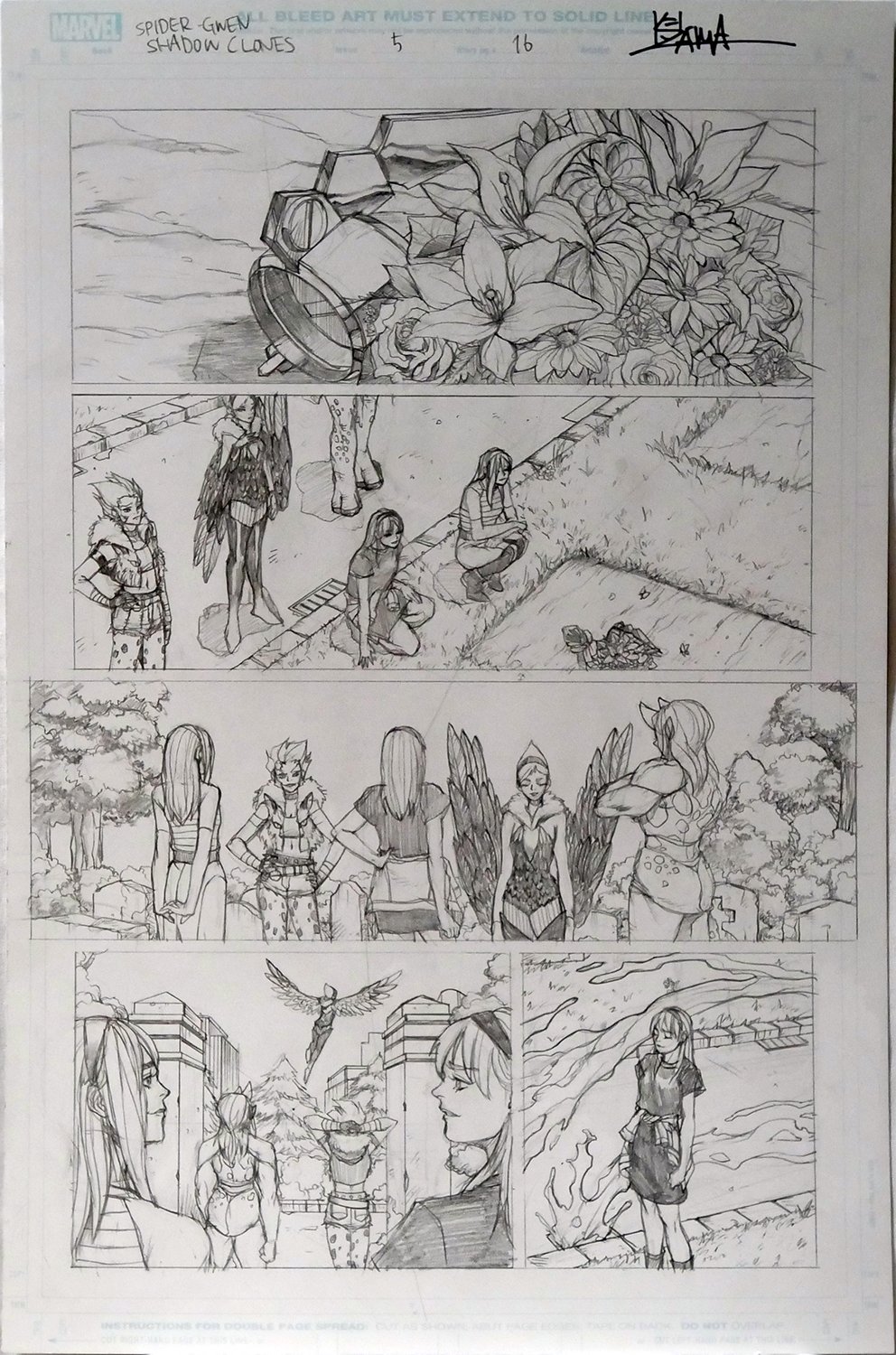 Image of Spider-Gwen: Shadow Clones #5 Page 16 [PENCIL]