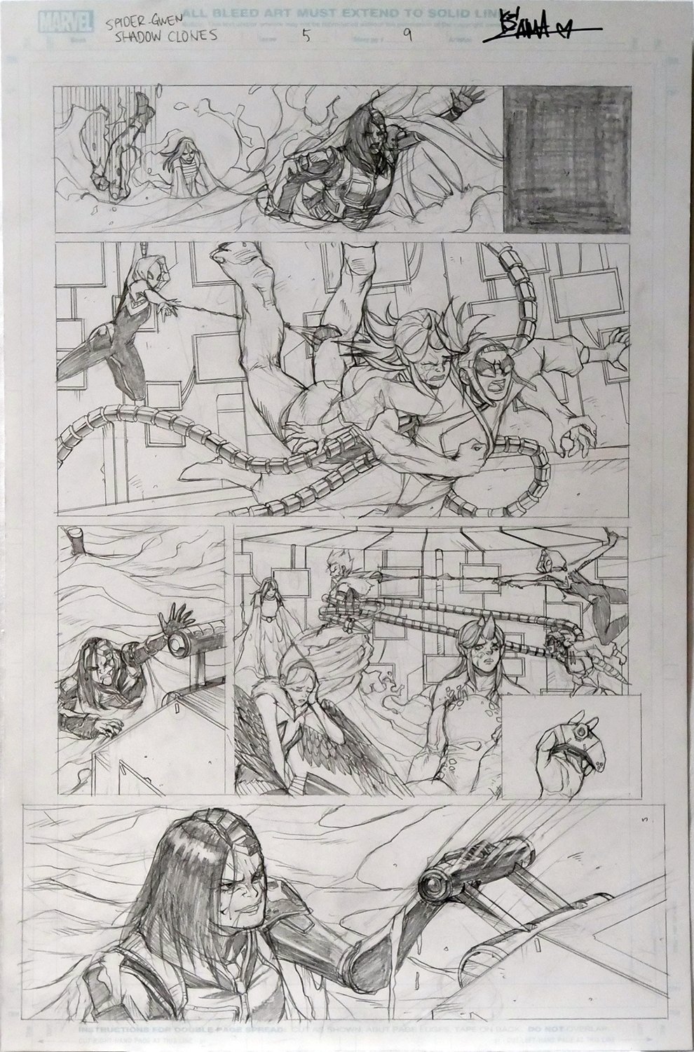 Image of Spider-Gwen: Shadow Clones #5 Page 9 [PENCIL]