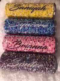 Rhinestone and Pearl Tumbler