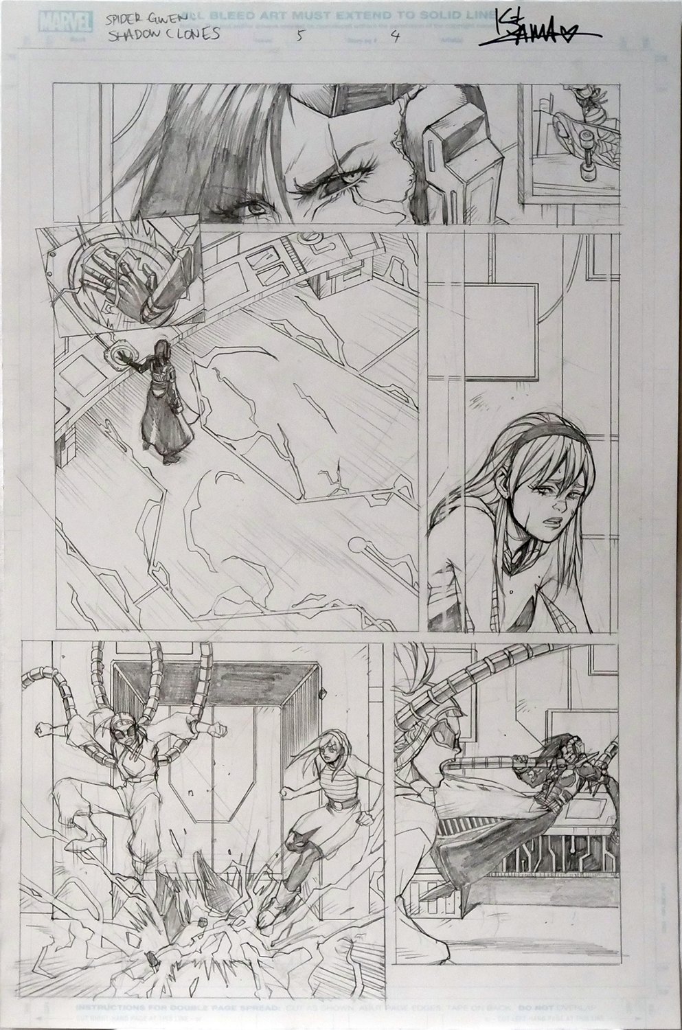 Image of Spider-Gwen: Shadow Clones #5 Page 4 [PENCIL]