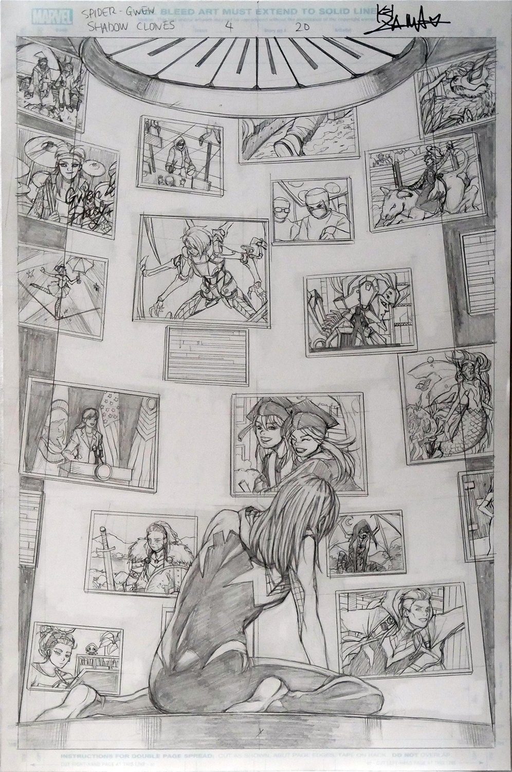 Image of Spider-Gwen: Shadow Clones #4 Page 20 [PENCIL]
