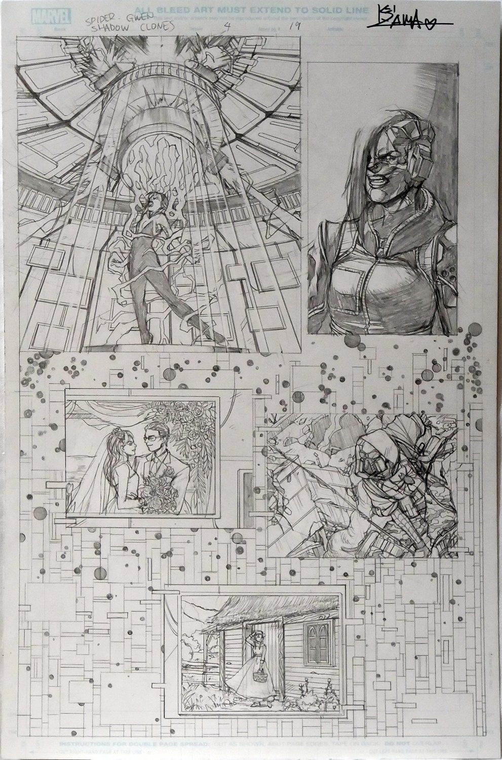 Image of Spider-Gwen: Shadow Clones #4 Page 19 [PENCIL]