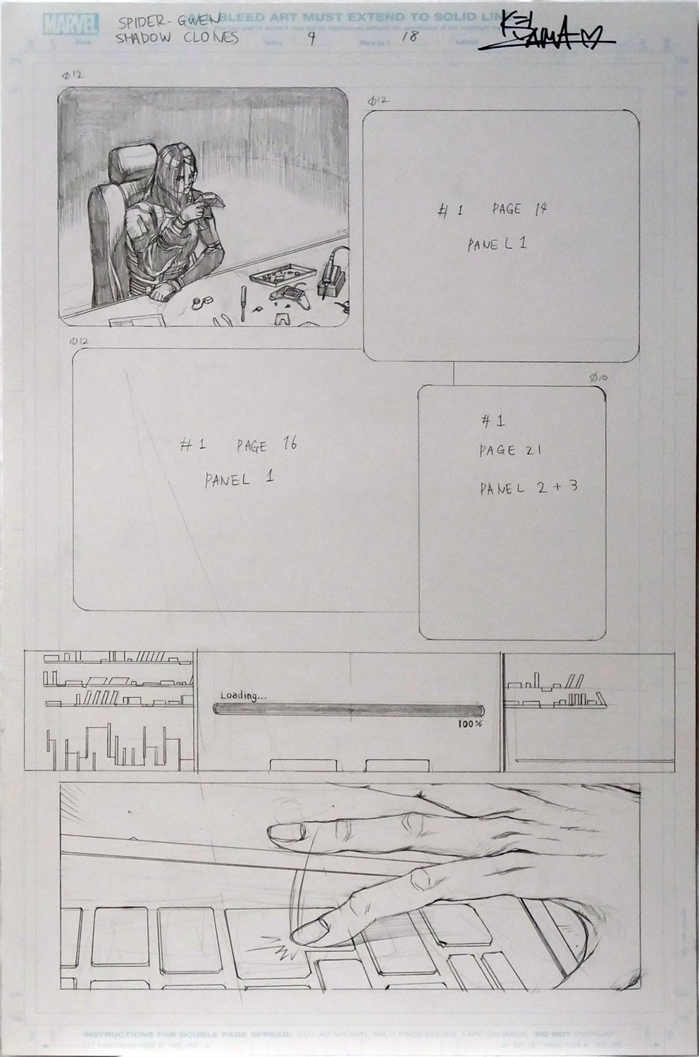 Image of Spider-Gwen: Shadow Clones #4 Page 18 [PENCIL]