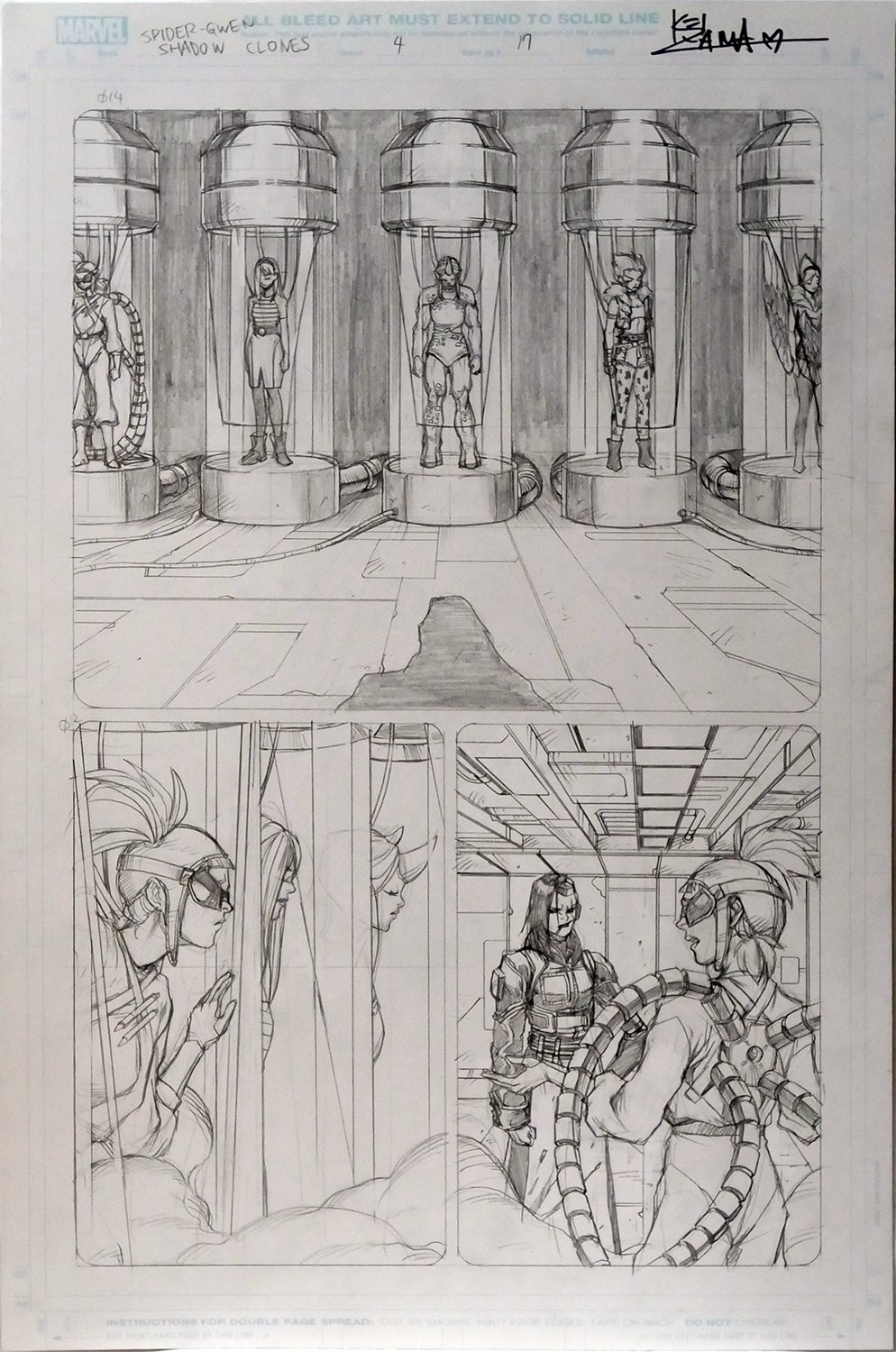 Image of Spider-Gwen: Shadow Clones #4 Page 17 [PENCIL]