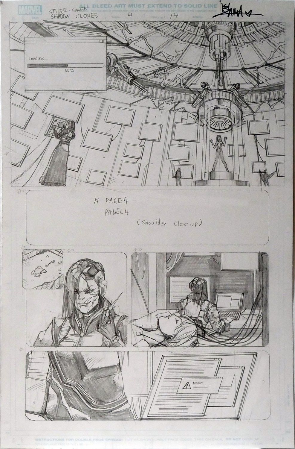 Image of Spider-Gwen: Shadow Clones #4 Page 14 [PENCIL]