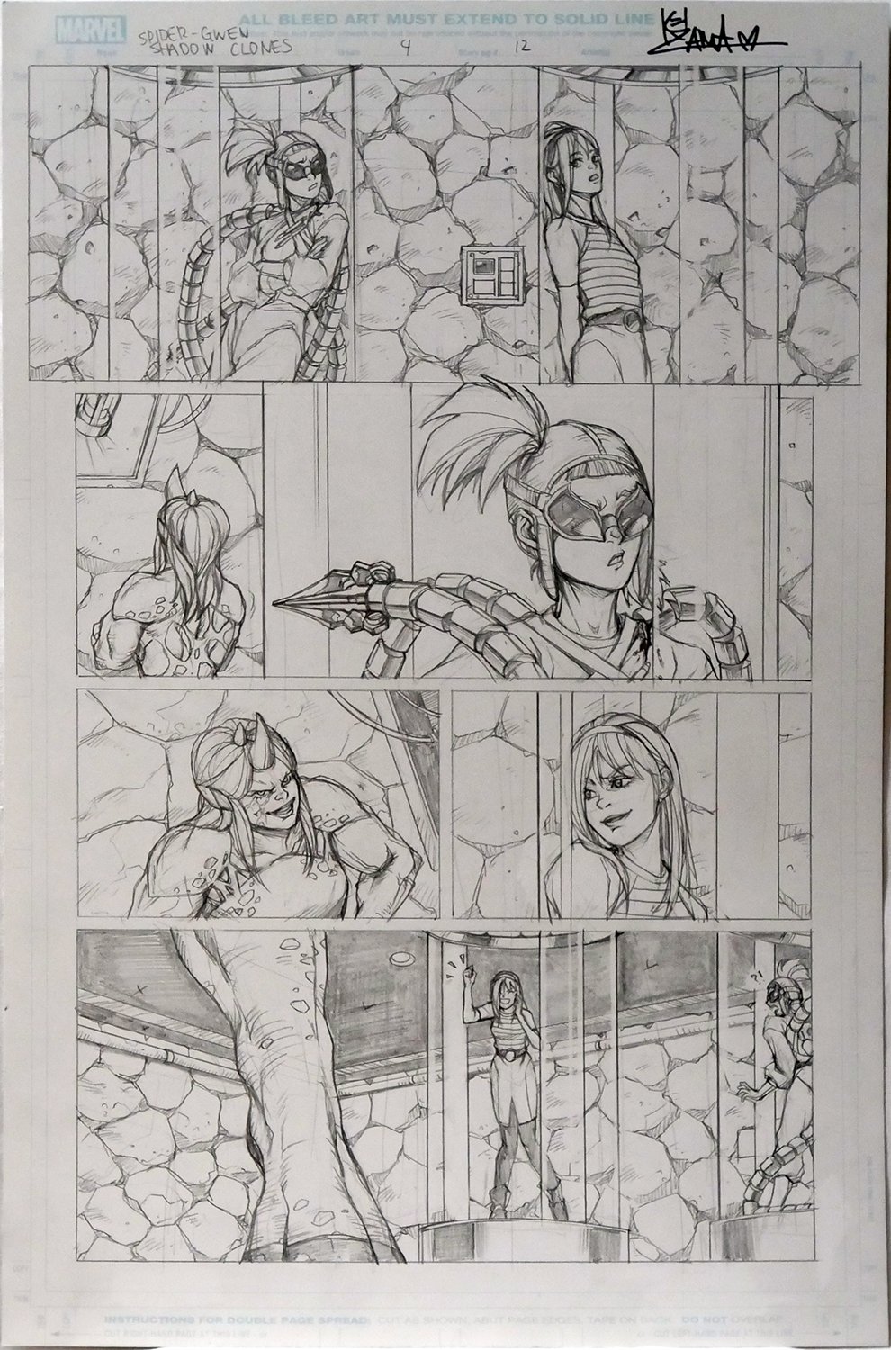 Image of Spider-Gwen: Shadow Clones #4 Page 12 [PENCIL]