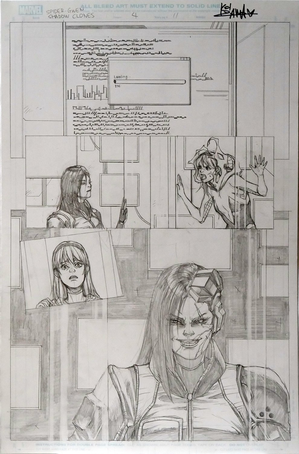 Image of Spider-Gwen: Shadow Clones #4 Page 11 [PENCIL]