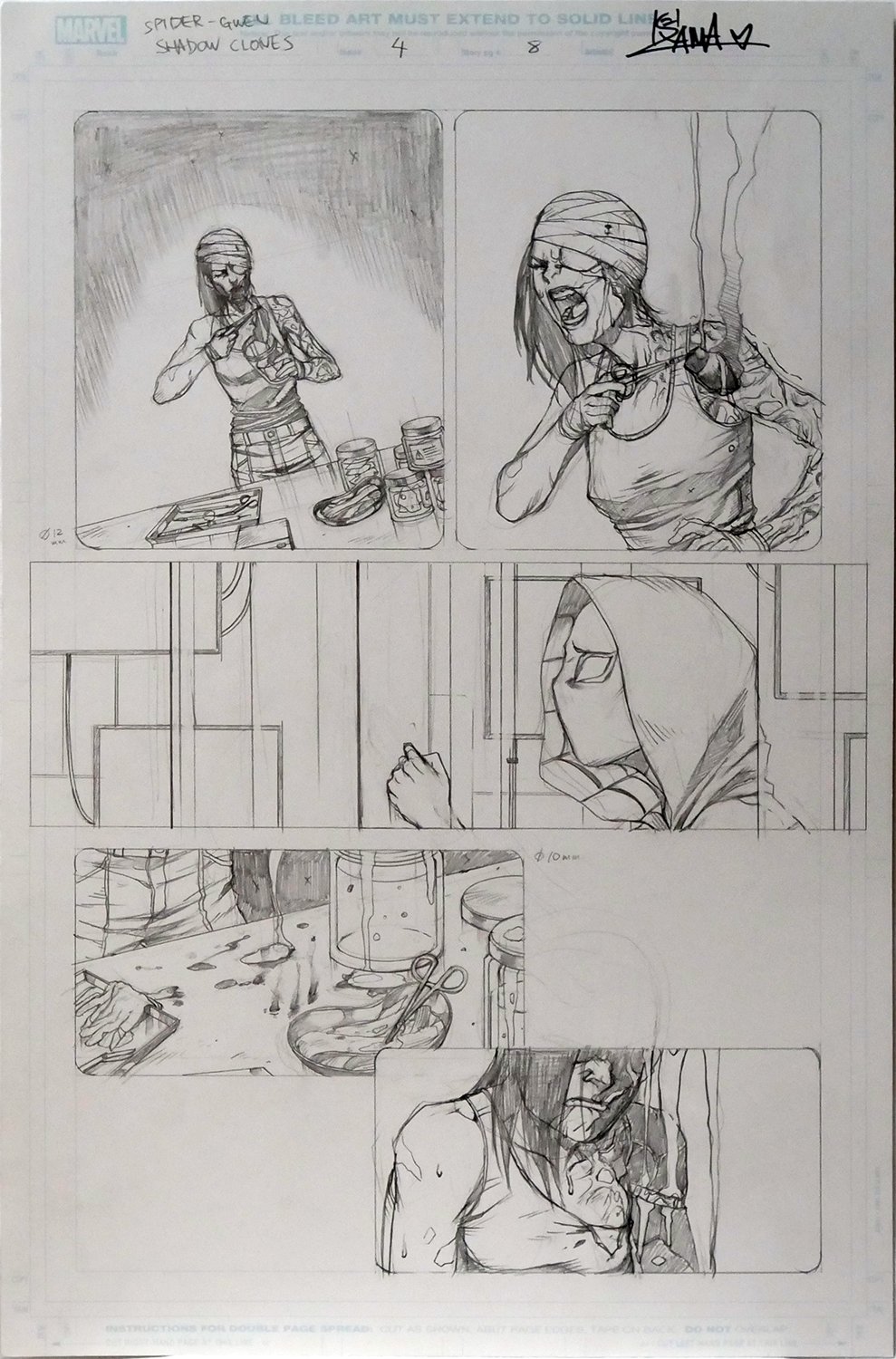 Image of Spider-Gwen: Shadow Clones #4 Page 8 [PENCIL]